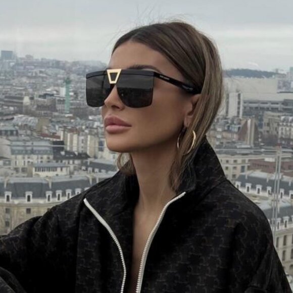 NEW SAINT LAURENT SL537 PALACE 001 SUNGLASSES BLACK EYEWEAR SL 537 PALACE 001 - Picture 1 of 13